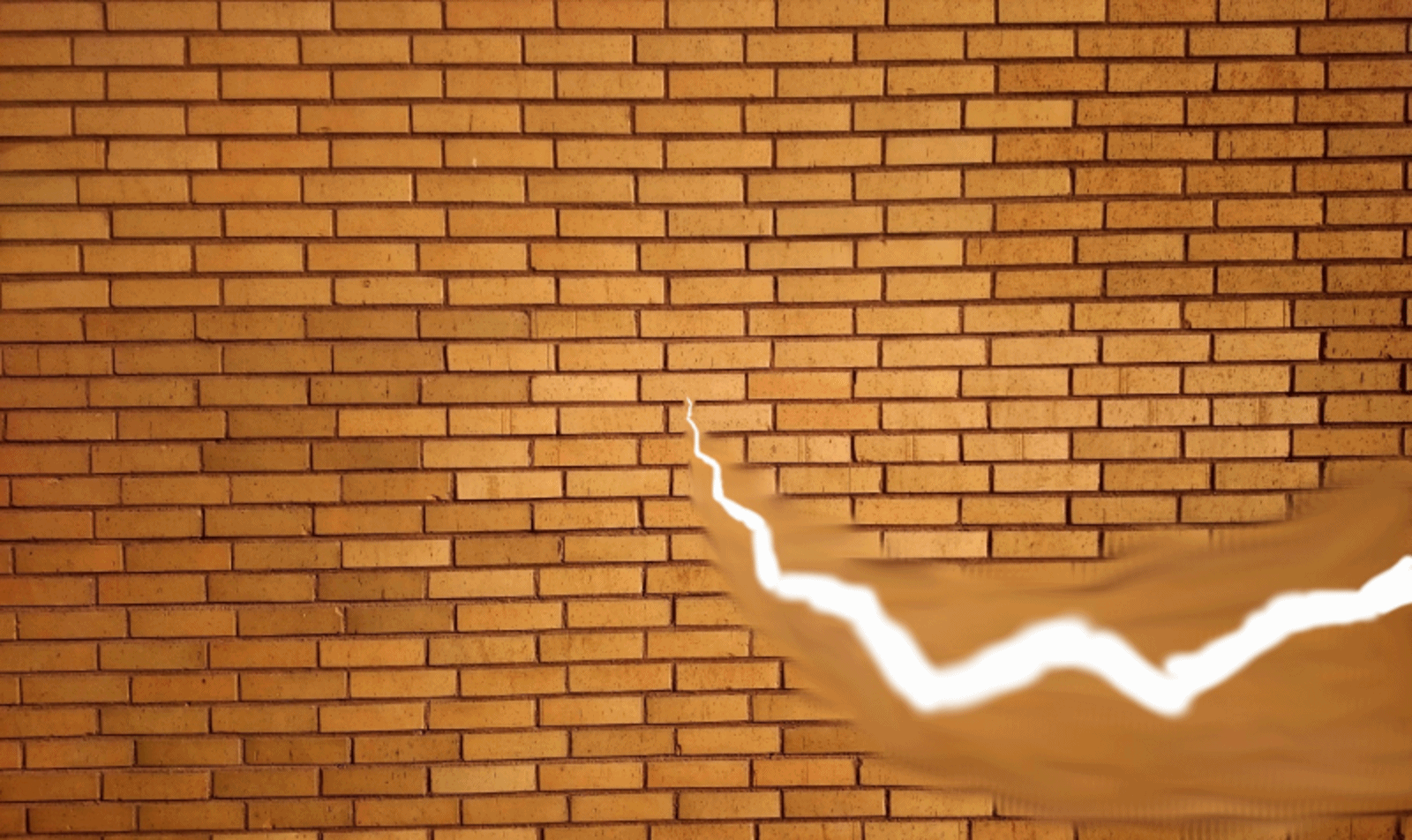 Simulation showing bright flashes or streaks of light.